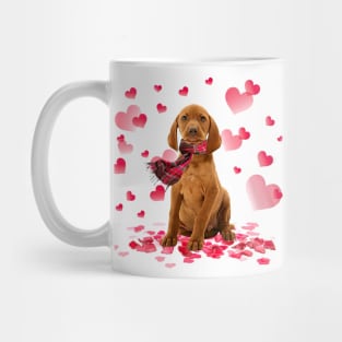 Vizsla Hearts Love Happy Valentine's Day Mug